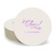 Elegant Cheers Round Coasters Image 2 of 6
